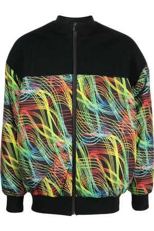 FERRARI Bomberjacke mit Speed Lines-Print
