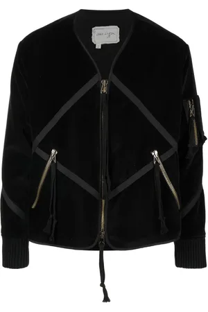 GREG LAUREN Jacke aus Samt im Patchwork-Look