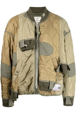 Maison Mihara Yasuhiro Gesteppte Bomberjacke im Patchwork-Look