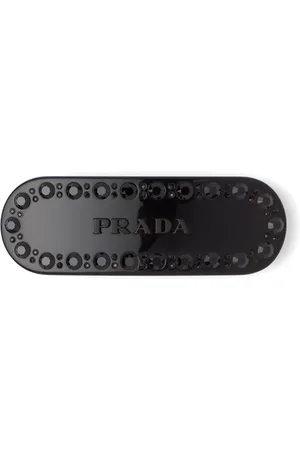 Prada Haarklammer mit Kristallen