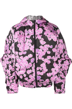 Natasha Zinko Gefütterte Jacke mit Rosen-Print