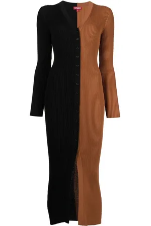 Staud Zweifarbiges Kleid