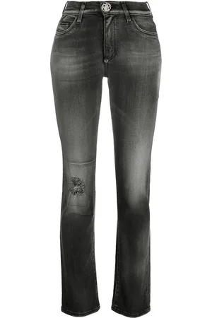 Philipp Plein Jeans mit Logo-Schild