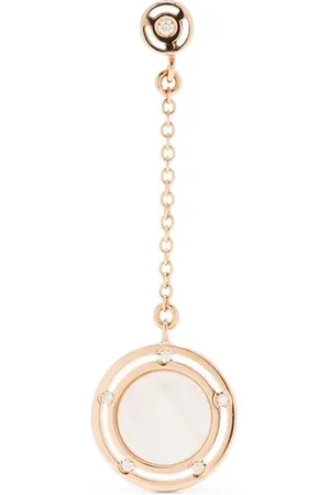 Damiani 14kt Rotgoldohrringe mit Diamanten