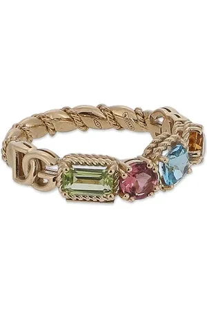 Dolce & Gabbana 18kt Gelbgoldring mit Schmucksteinen