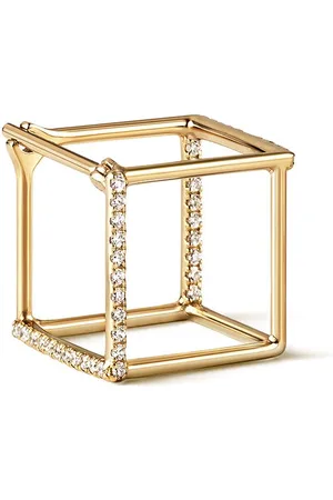 SHIHARA Quadratischer Ohrring mit Diamanten