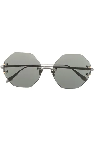 Linda Farrow Sonnenbrille mit rundem Gestell