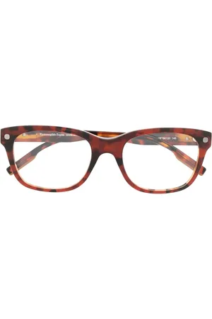 Ermenegildo Zegna Eckige Brille in Schildpattoptik