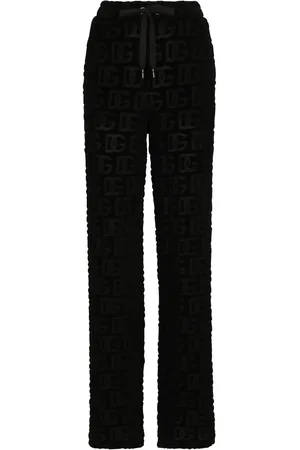 Dolce & Gabbana Ausgestellte Jacquard-Hose mit DG-Logo