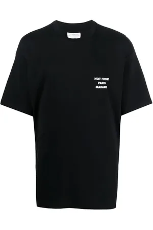Drôle de Monsieur T-Shirt mit Slogan-Print