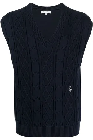 Sporty & Rich Pullunder mit Zopfmuster