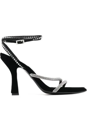 3Juin Sandalen mit Kristallen