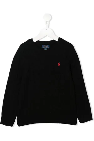 Ralph Lauren Polo Pony Pullover mit Zopfmuster