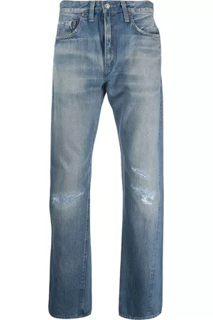 Levi's Herren Straight Jeans - 501 Jeans im Distressed-Look