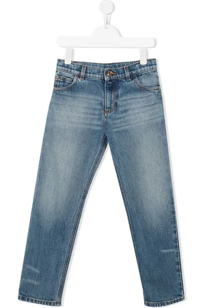 VERSACE Gerade Jeans mit Stone-Wash-Effekt