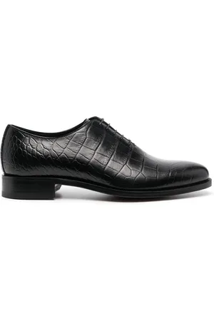 Scarosso Schnürschuhe mit Kroko-Optik