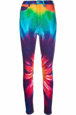 Philipp Plein Skinny-Jeans mit Batikmuster