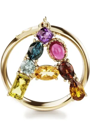 Dolce & Gabbana 18kt Rainbow Alphabet A Gelbgoldring