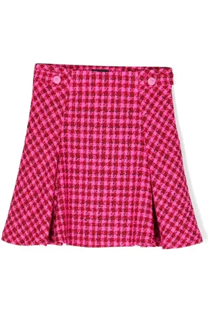 VERSACE Karierter Tweed-Rock