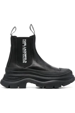 Karl Lagerfeld Chelsea-Boots mit Logo-Print