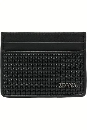 Ermenegildo Zegna Strukturiertes Kartenetui mit Logo