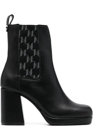 Karl Lagerfeld Chelsea-Boots mit Monogramm 100mm