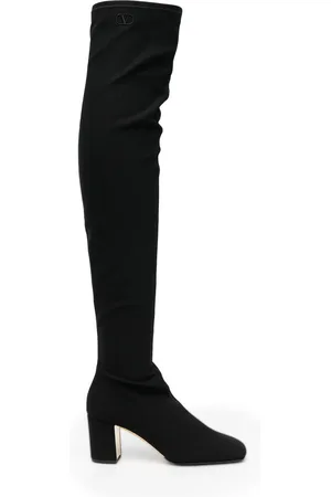 VALENTINO GARAVANI Overknee-Stiefel mit Logo
