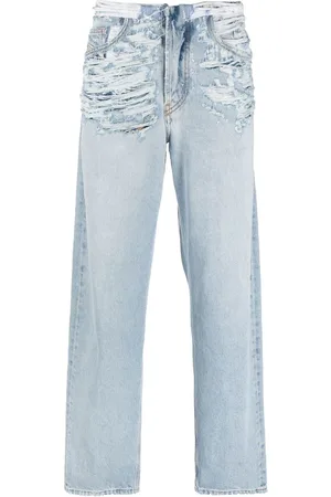 Diesel Gerade Jeans im Distressed-Look