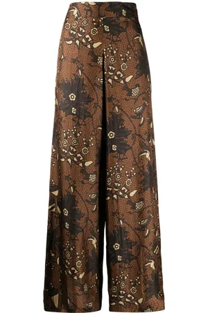 BIYAN Palazzohose aus Seide mit Blumen-Print