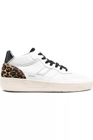 D.A.T.E. Damen Sneakers - Sneakers mit Metallic-Einsätzen