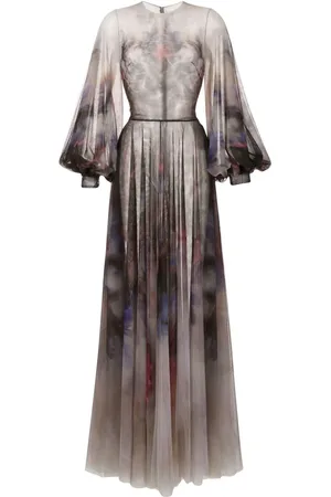 Saiid Kobeisy Abendkleid mit Print