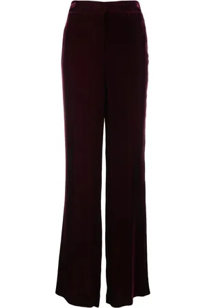 Stella McCartney Samthose mit weitem Bein
