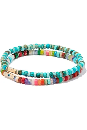 LUIS MORAIS 14kt Moon and Eye Gelbgoldarmband-Set