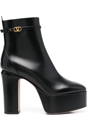 VALENTINO GARAVANI Stiefel mit Logo-Schnalle 125mm