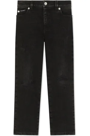 Dolce & Gabbana Gerade Jeans mit Graffiti-Print