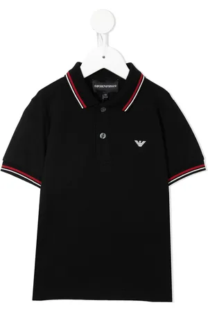 Emporio Armani Poloshirt mit gestreiftem Rand