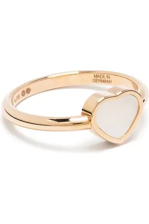 Chopard 18kt My Happy Heart Rotgoldring mit Perlmutt