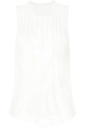 DION LEE Tanktop in Distressed-Optik