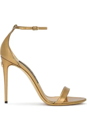 Dolce & Gabbana Keira Sandalen im Metallic-Look
