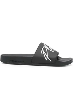 Philipp Plein Pantoletten mit Logo-Print