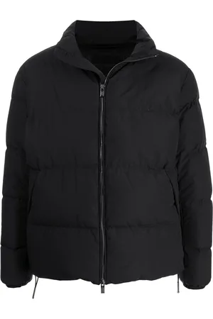 Emporio Armani Gefütterte Jacke mit Stehkragen
