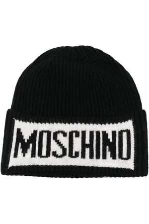 Moschino Beanie mit Intarsien-Logo
