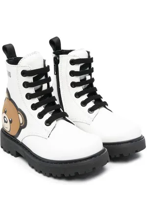 Moschino Schnürstiefel mit Teddy-Motiv