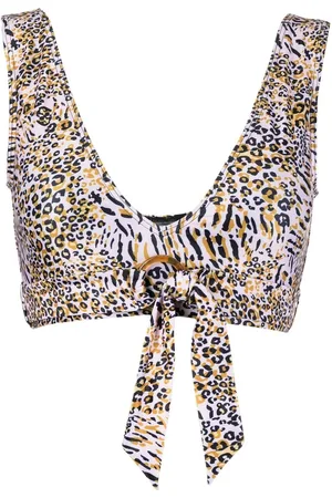 Duskii Bikinioberteil mit Leoparden-Print