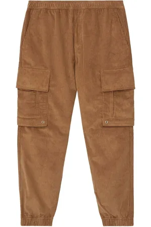 Burberry Cargohose aus Cord mit Logo-Schild