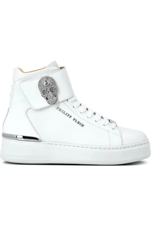 Philipp Plein High-Top-Sneakers mit Totenkopf