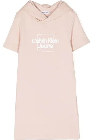 Calvin Klein Kapuzenkleid mit Logo-Print
