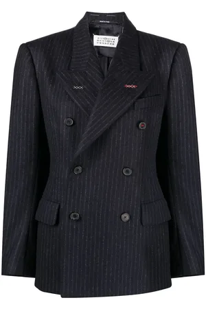 Maison Margiela Doppelreihiger Blazer mit Nadelstreifen