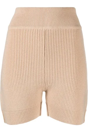 Patou Gerippte Shorts mit hohem Bund