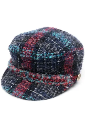 CHANEL 2018 Basco Tweed-Schiebermütze